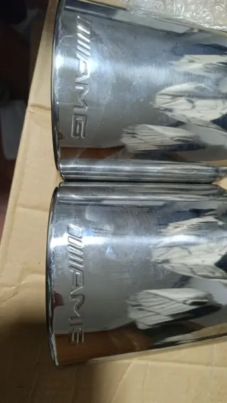 Cola de escape AMG cromada