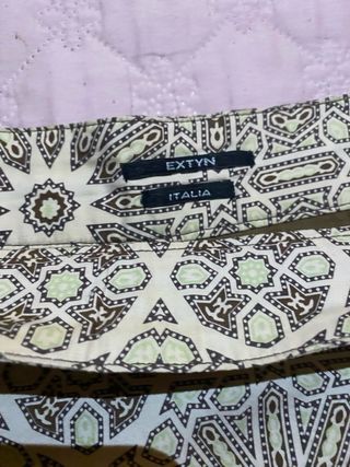 Gonna extyn a fantasia beige e marrone