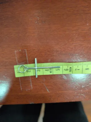 Colgante Cruz Fina Palo Plata