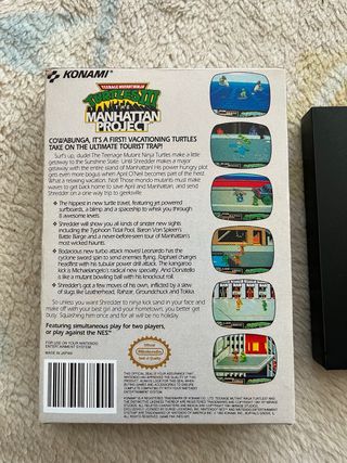 Caja TMNT III The Manhattan Project NES