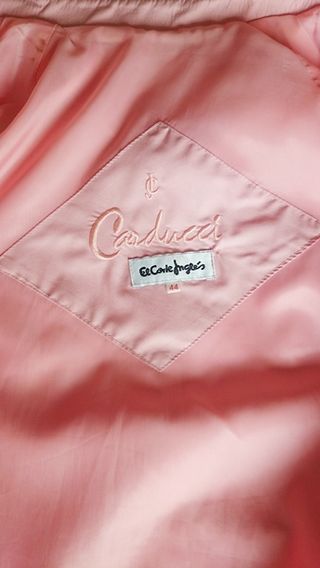 Gabardina trench rosa