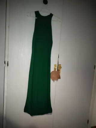 Vestido largo verde