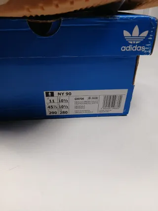Adidas NY 90 Nobuk Negras Talla 45 1/3 NUEVAS