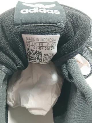 Adidas NY 90 Nobuk Negras Talla 45 1/3 NUEVAS