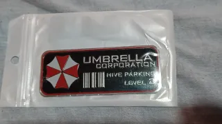 Targa metallo adesiva Umbrella Corp Resident Evil