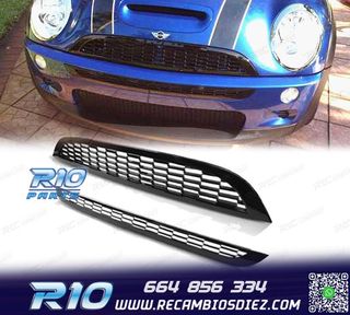 PARRILLA MINI COOPER 01-06 LOOK S NEGRO BRILLO