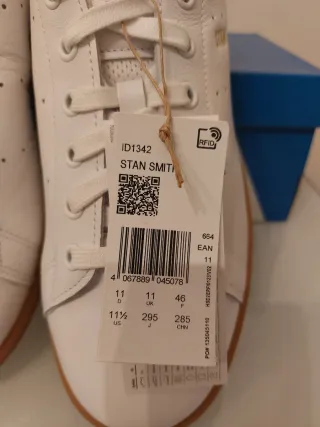 Adidas Stan Smith Bianche Gomma Marrone