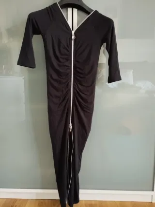 Abito Celyn B nero con zip con inserti Swarovski