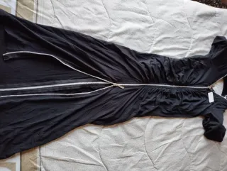 Abito Celyn B nero con zip con inserti Swarovski