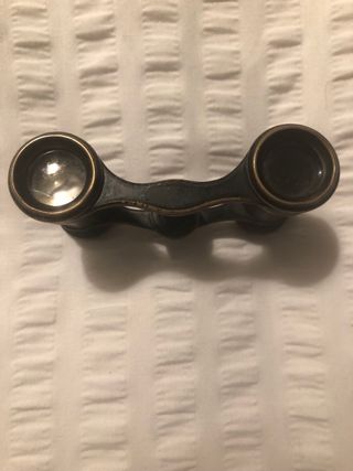 Prismáticos antiguos de latón