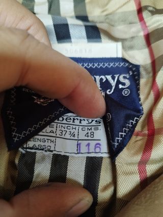 Gabardina Burberrys Beige Clásica