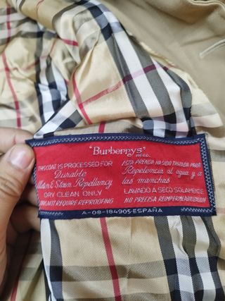 Gabardina Burberrys Beige Clásica
