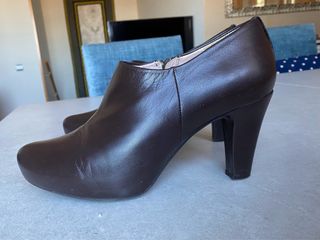 Botines marrones tacón plataforma