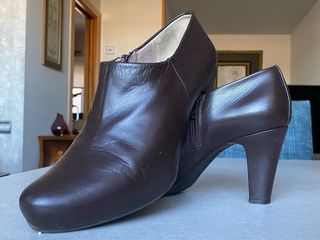 Botines marrones tacón plataforma