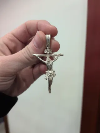 Cruz Plata 925 Grande Cristo Pesada