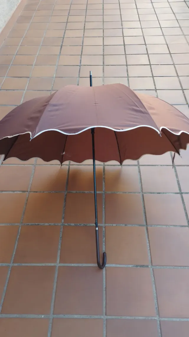 Paraguas grande marrón