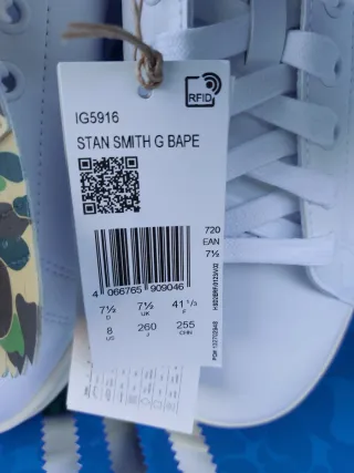 Adidas Stan Smith x Bape