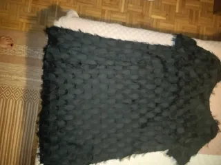 Vestido negro con textura