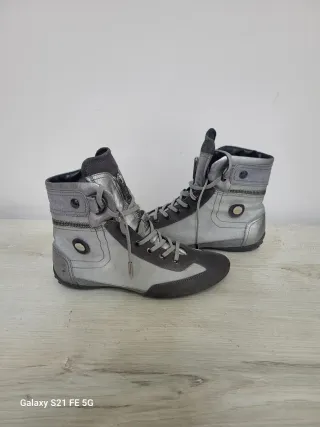 Tod's stivaletti grigio/argento taglia 36,5