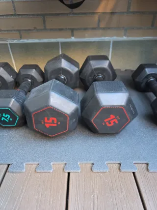 Mancuernas hexagonales 15kg