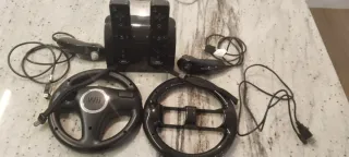 Mandos Wii con Volantes y Base de Carga