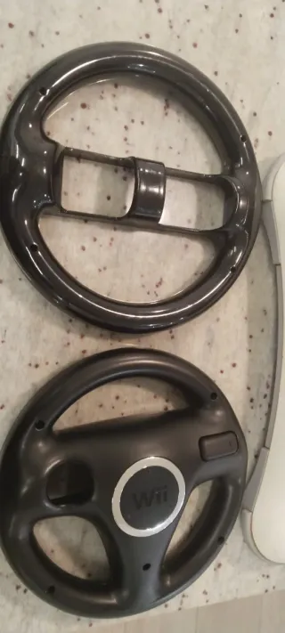 Mandos Wii con Volantes y Base de Carga