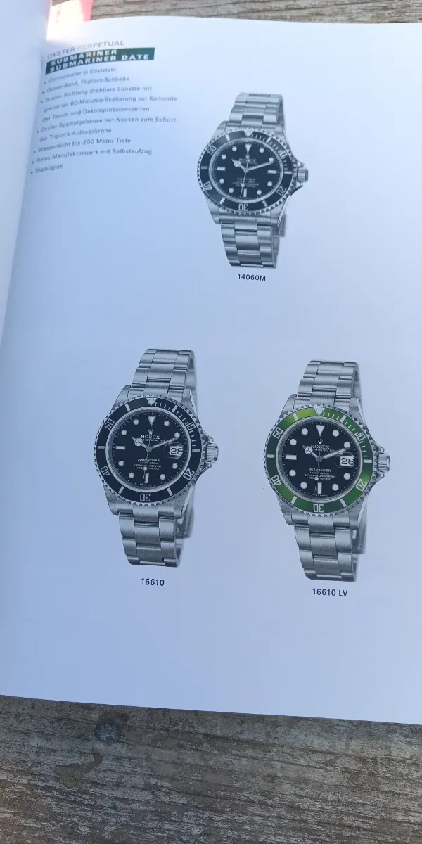 Catálogo y lista de precios Rolex Oyster