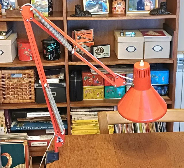 Lámpara Flexo Vintage Luxo T 1 Años 70