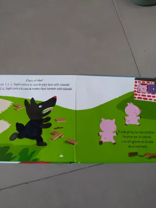 Los tres cerditos con texturas