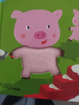 Los tres cerditos con texturas