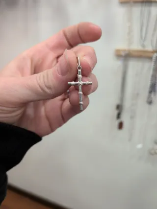 Colgante Cruz Plata Nudos