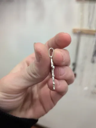 Colgante Cruz Plata Nudos