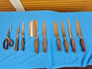 Set di coltelli da cucina Quttin Legno Acciaio Inox