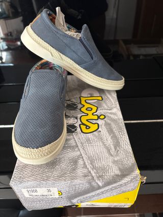 Zapatos Lois Azul Talla 35