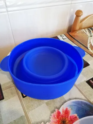 Molde Palomitas Microondas Silicona Azul