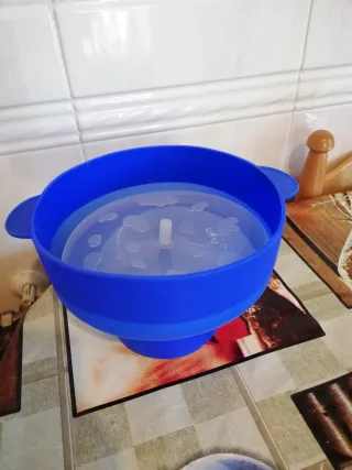 Molde Palomitas Microondas Silicona Azul