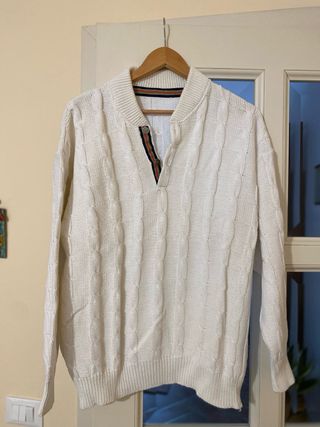 Maglia vintage bianca uomo XL