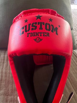 Casco Custom Fighter Boxeo Muay Thai Kickboxing K1