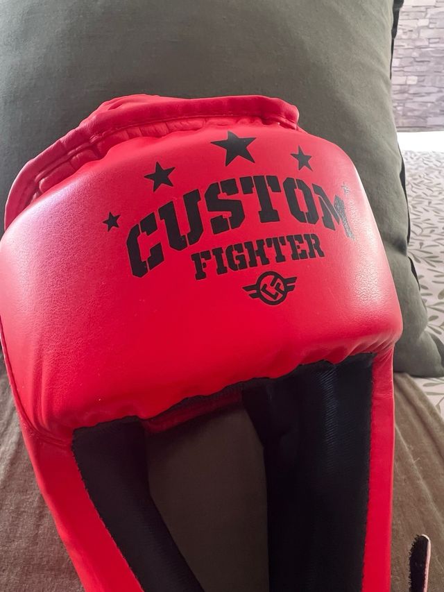 Casco Custom Fighter Boxeo Muay Thai Kickboxing K1