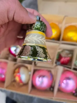 Palline di Natale vintage con Scatola