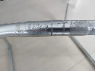 Manillar de paseo plateado