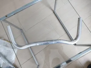 Manillar de paseo plateado