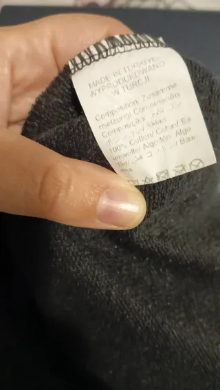 Felpa nera con zip - Taglia L