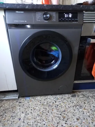 Lavadora Hisense 8kg Steam Inverter