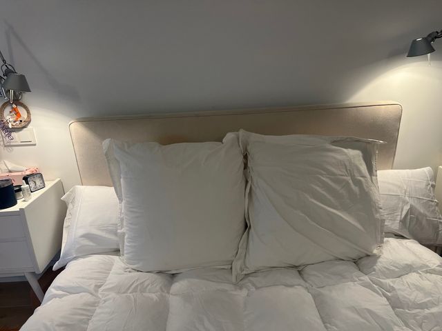 Cabecero Cama 150cm Beige Tela