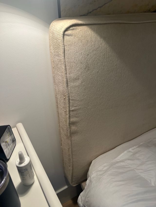 Cabecero Cama 150cm Beige Tela