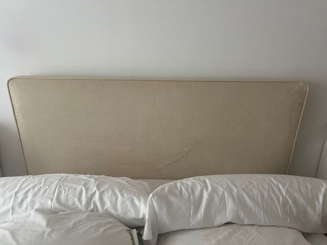 Cabecero Cama 150cm Beige Tela