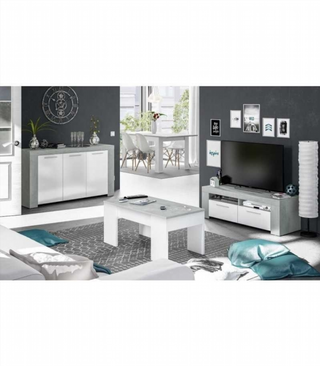 Mesa Comedor Kendra Extensible. Cemento