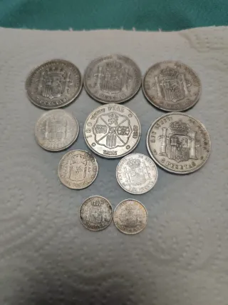 Lote Monedas Plata