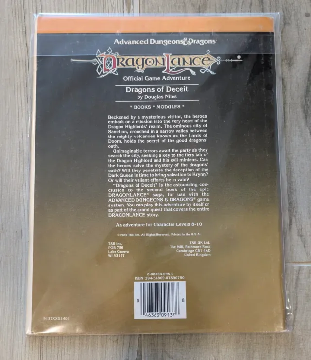 DL9 Dragons of Deceit Dragonlance AD&D